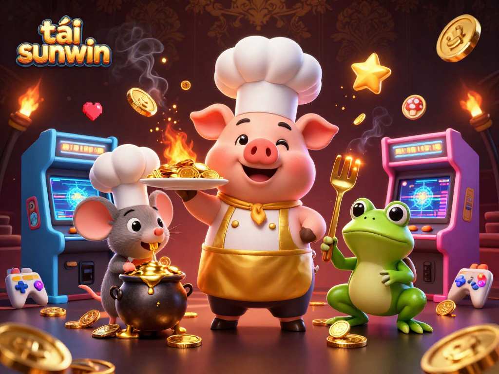 Play games and collect rewards easily with tải sunwin, represented by a vibrant 3D illustration.
