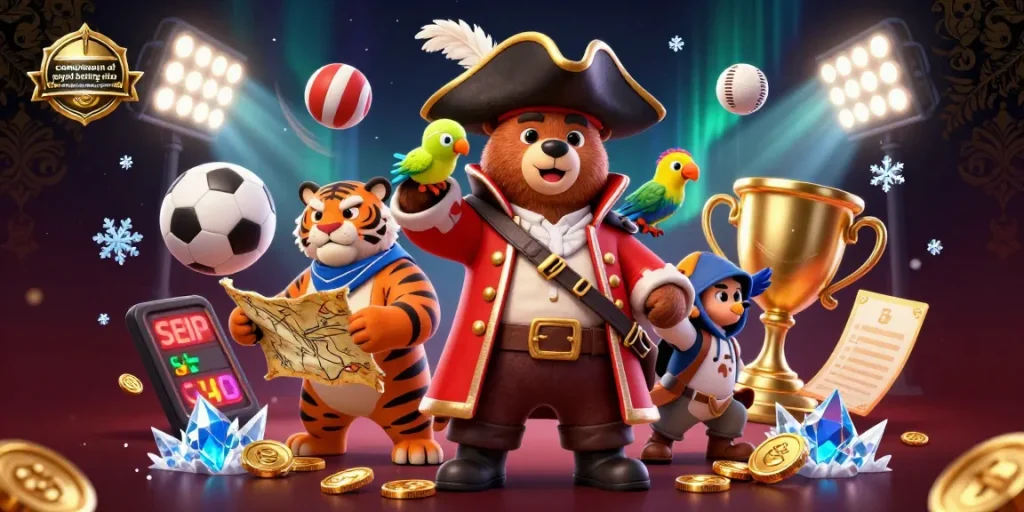 Experience the comparison of offshore paypal betting sites not on gamstop with bonuses and payment options in a vibrant 3D scene filled with dynamic characters and elements.